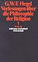 Werke in 20 B�nden mit Registerband: 16: Vorlesungen �ber die Philosophie der Religion I: BD 16 (suhrkamp taschenbuch wissenschaft)