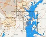 C-MAP Cartridge--APPROACHES TO ANNAPOLIS