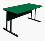24 x 60 Computer Table Workstation-29H-Green (Green) (29H x 24W x 60D)