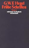 Werke in 20 B&auml;nden mit Registerband: 1: Fr&uuml;he Schriften: BD 1 (suhrkamp taschenbuch wissenschaft) - Georg Wilhelm Friedrich Hegel