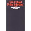 Werke in 20 B�nden mit Registerband: 1: Fr�he Schriften: BD 1 (suhrkamp taschenbuch wissenschaft)