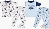 B.T. Kids Monster Truck Set of Two Cotton Pajamas for Baby and Toddler Boys