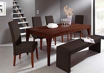 SAM® Stilvolle Esszimmertischgruppe 6tlg. Organic 4614, Tischgruppe