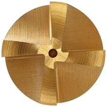 Niagara Cutter CRCO126 Cobalt Steel End Mill, General Purpose, TiN Coated, 4 Flutes,Corner-Rounding End