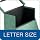 Globe-Weis Fiberboard Transfer Case, Letter Size, Drop Front, Green, (591 GRE)