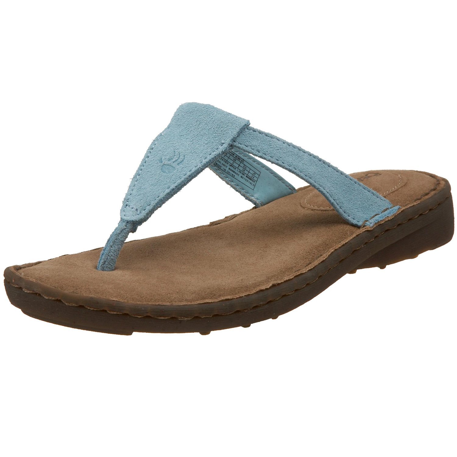 BEARPAW Women's Verbena T-Strap Sandal--Aqua