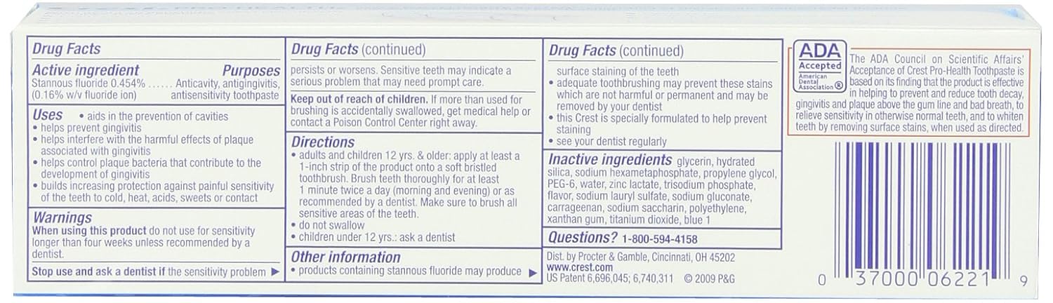 Amazon.com: Crest Pro-Health Clean Mint Toothpaste Twin Pack, 6 ...