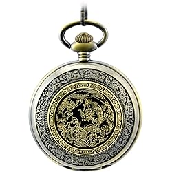 Dragon Steel Mechanical Pocket Watch