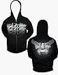 Code of Silence 'Wings of Victory' Hooded Front-Zip Sweatshirt