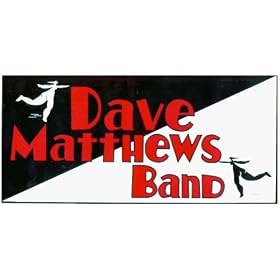 Dave Matthews Band - Logo with 2 Cartoon People - Large Jumbo Vinyl Sticker / Decal