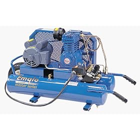 Emglo MK15A8P-DVS 1-1/2 Horsepower Dual Control Wheelbarrow Compressor with Bracket and Regulator