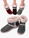 Women's Faux Suede Indoor / Outdoor BOOT SLIPPERS by Isotoner