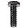 ASME B18.6.3 Black Oxide 18-8 Stainless Steel Pan Head Machine Screw, Phillips Drive