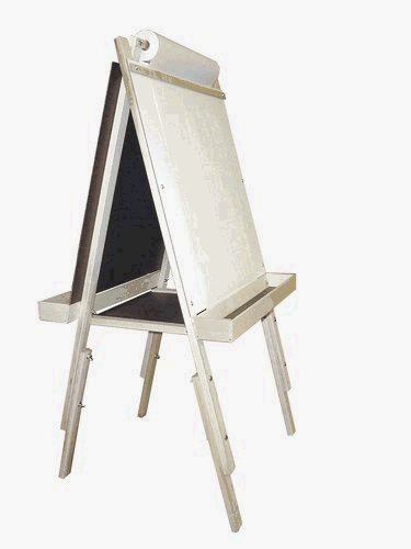 Childrens Toyshop  Toys : Beka Double-sided, Full Size, Adjustable Easel