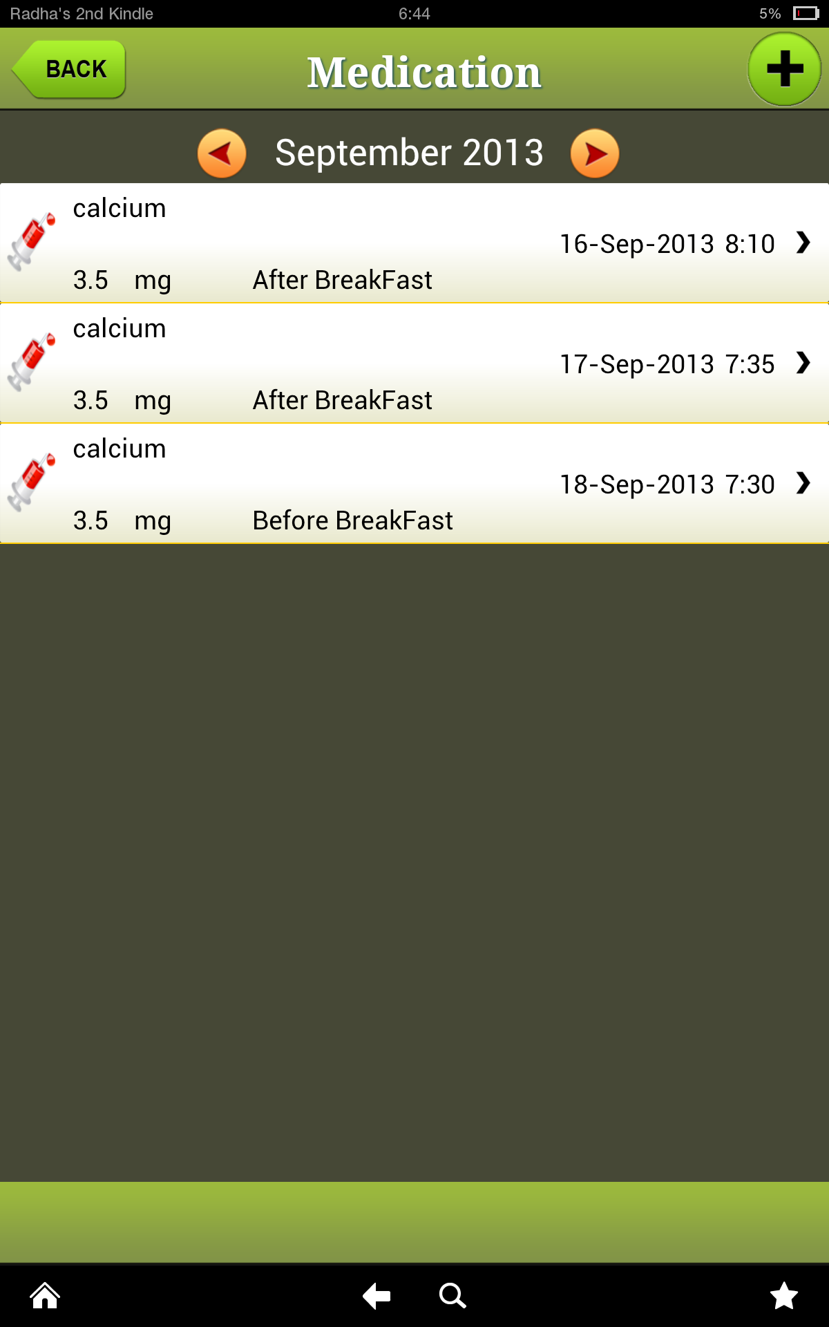 Diabetes Tracker for Kindle Fire Appstore for Android