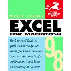 Excel 1998 for Macintosh (Visual QuickStart Guide)