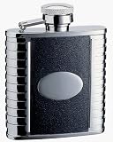 Buy Visol VF2010 2.5 oz Bonded Leather Stainless Steel Flask