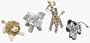 Folkmanis African Wildlife Playset