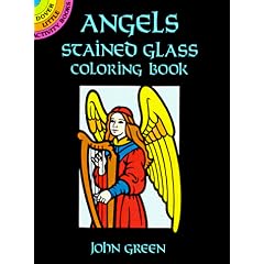 Angels Stained Glass Coloring Book (Dover Little Activity Books)