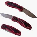 Kershaw Ken Onion Red Blur Serrated Folding Knife with Speed Safe