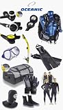 Oceanic Cold Water Dive Travel Package With Wetsuit, Bag +