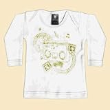 Rebel Ink Baby 111wls06 Boom Box- 0-6 Month White... by Rebel Ink Baby