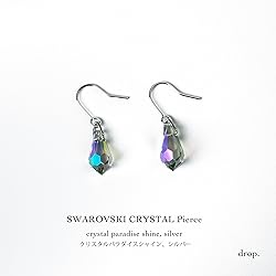 drop.スワロフスキードロップピアス 