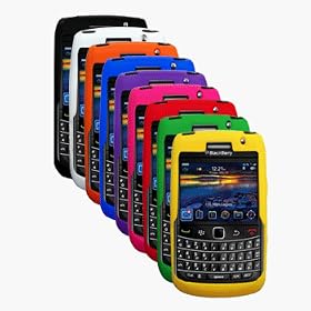 Nine Silicone Skins Cases Covers for RIM BlackBerry Bold 9700 - Black, Purple, White, Orange, Blue, Hot Pink, Red, Yellow, Green