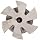 Niagara Cutter CCS150 Concave Radius Shank Type Cutter, High Speed Steel, Uncoated (Bright), Weldon Shank, 3/4" Cutter Diameter, 6 Flutes, 3/32" Radius, 0.375" Width