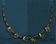 Antique Brass & Brown Bead Necklace