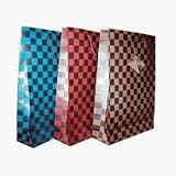 Gift Bags Checkered Pattern Large Everyday Gift Bag Assortme (pack Of 48) Pack of 48 pcs