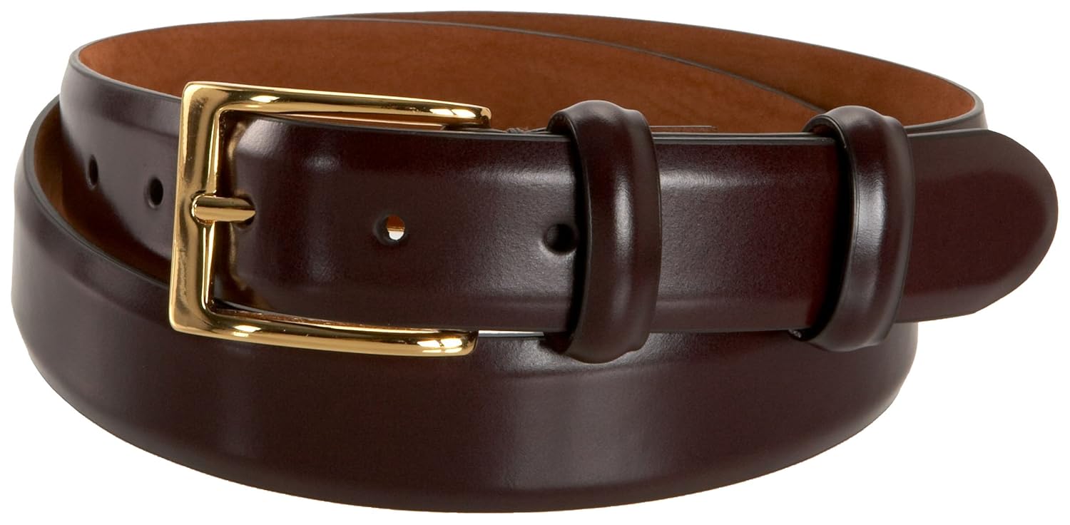 NEW WITH TAGS!! COLE HAAN Mens Webster Belt Gold Buckle Cordovan