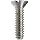 Precision Stainless Steel 303 Machine Screw, Flat Head, Slotted Drive, ANSI B18.6.3