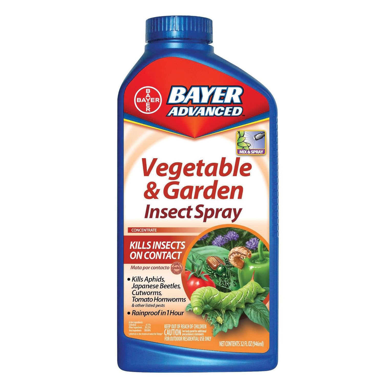 Bayer Advanced 701521 Vegetable and Garden Insect Spray Concentrate, 32