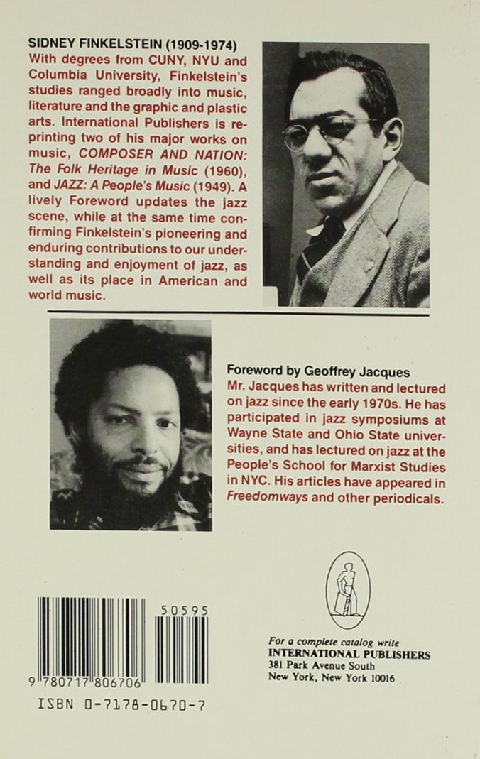Jazz, a People's Music: Sidney Walter Finkelstein: 9780717806706 ...