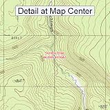 USGS Topographic Quadrangle Map  Survey Peak Wyoming FoldedWaterproof