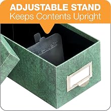 Globe-Weis Index Card Storage Box, 3x5 Inches, Green, (93 GRE)
