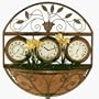 CLOCK 3 FACE WALL GGE 1/2 BSKT