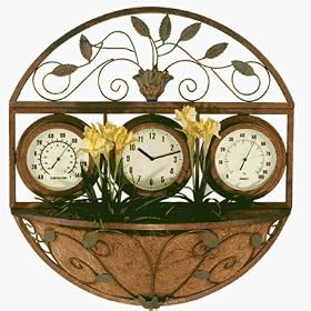 CLOCK 3 FACE WALL GGE 1 2 BSKT