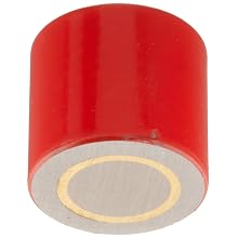 Cast Alnico 5 Assembly With Keeper, 11/16" Diameter, 5/8" Thick, 1/4"-20 Threaded Mounting Hole (Pack of 1)