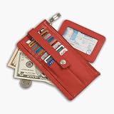 Baggallini Credit Card Caddy ~ Change bags in less than a minute ~ Red or brown Leather