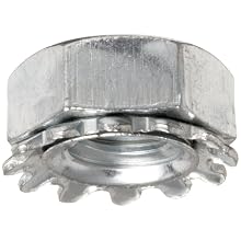 Zinc Plated Steel Hex Nut with Washer
