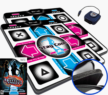 Wii DDR Hottest Party and Dance Dance Revolution 