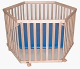 6 Sided Playpen - Red Deck with Blue Pad, by Kettler