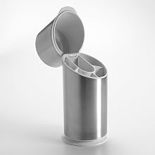 OXO Good Grips Toothbrush Organizer, Brushed Stainless