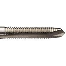 Union Butterfield 1785M High-Speed Steel Spiral Point Tap, Relieved Style, Uncoated (Bright) Finish, Round Shank with Square End, Plug Chamfer