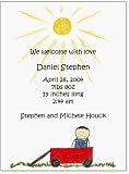 Wagon Boy Birth Announcement