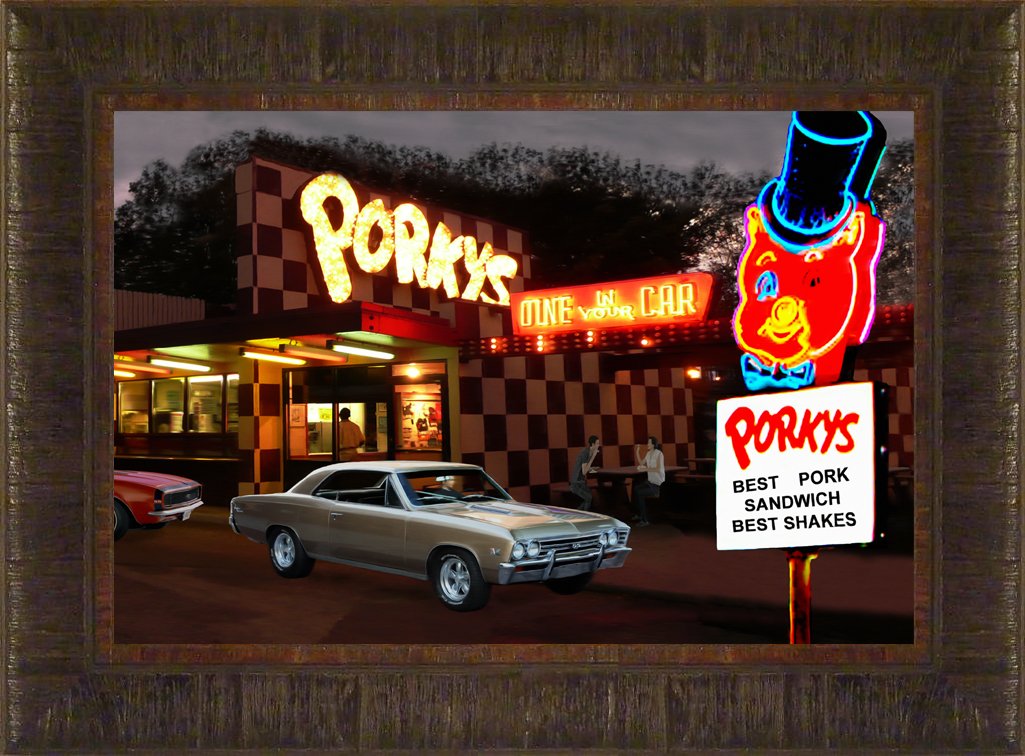 Amazon.com: Porkys and Chevys By Todd Thunstedt 17.5x23.5 Neon Pig ... Amazon.com: Porkys and Chevys By Todd Thunstedt 17.5x23.5 Neon Pig ...