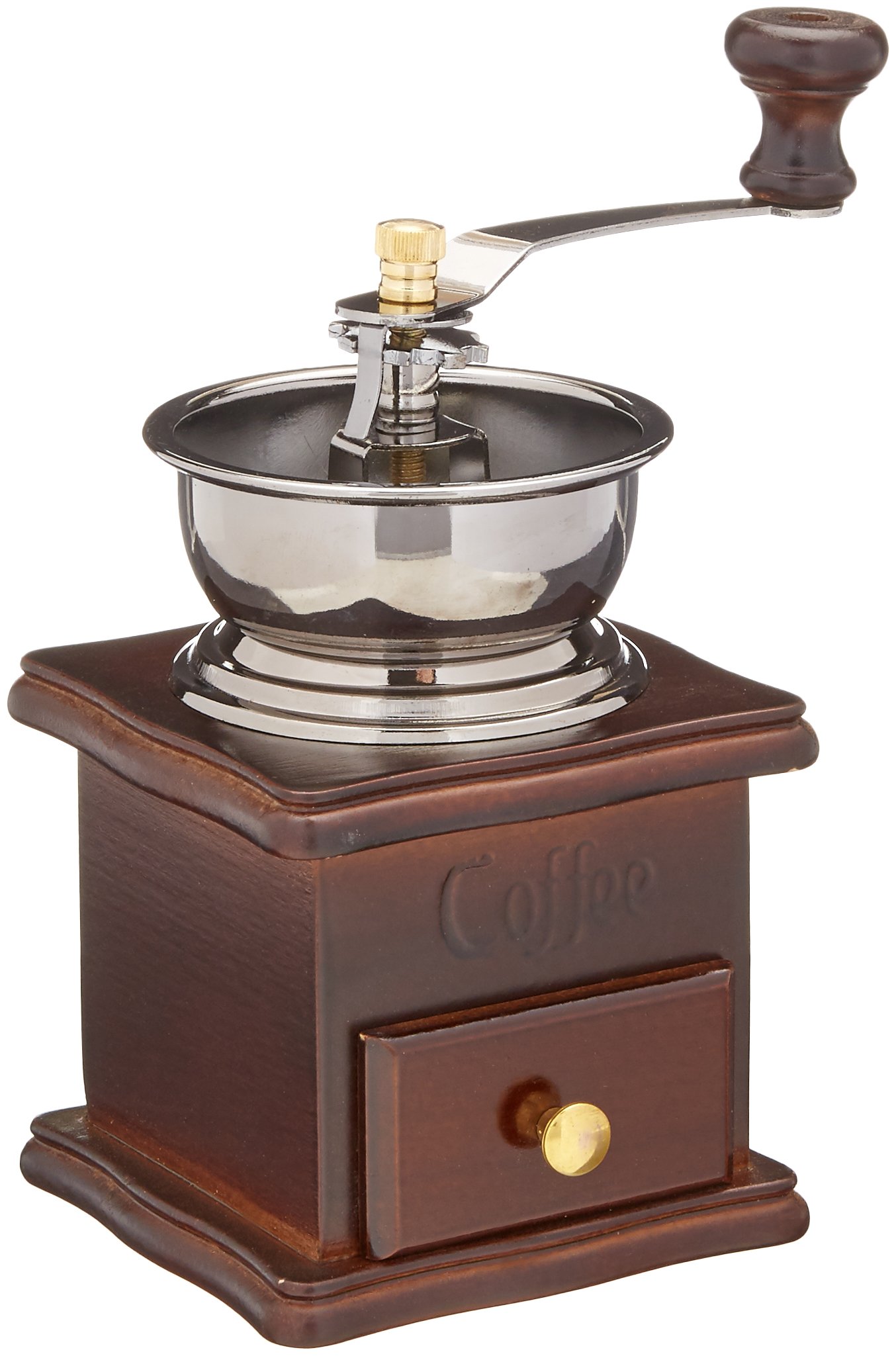 ReaLegend Wooden Manual Coffee Grinder Vintage Style Hand Coffee Mill