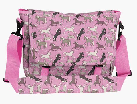 Wildkin Horses in Pink Messenger Bag (Horses in Pink)